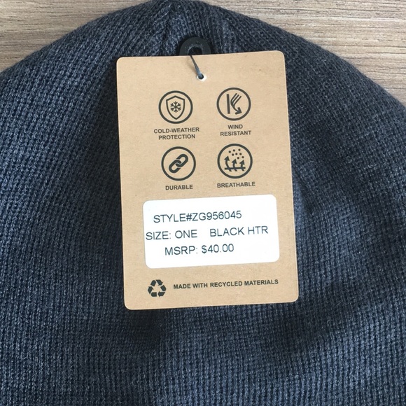 NWT Gerry Gray Warm Winter Cuff Wind Resistant Beanie Hat Unisex One Size - Picture 4 of 4